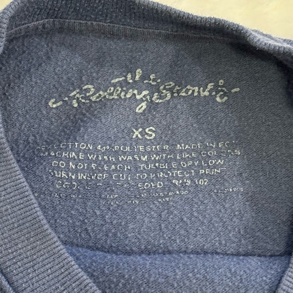 Rolling Stones Crewneck Sweatshirt- girls size XS - Picture 3 of 3